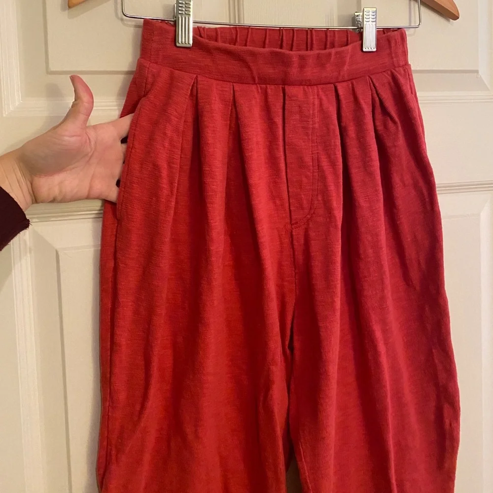 Free People Washed Red Track Pants & Joggers Set - Picture 8 of 10